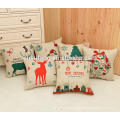 2017 wholesale cheap merry Christmas printed coussin cushion covers personalized designs pillow covers